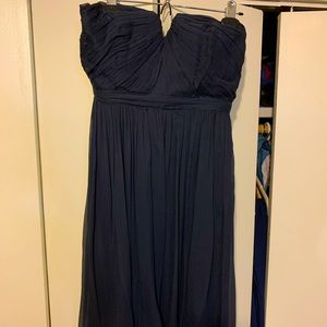 J Crew navy blue knee length dress-Size 4